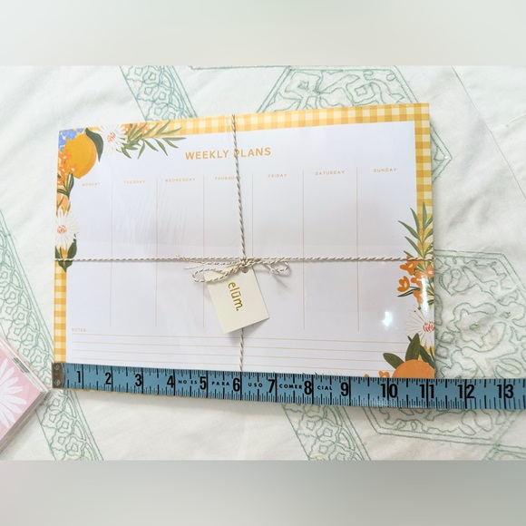 NWT Elūm Designs Stationery Planning Trio Set - Citrus Florals - Set of 3 - Picture 13 of 15